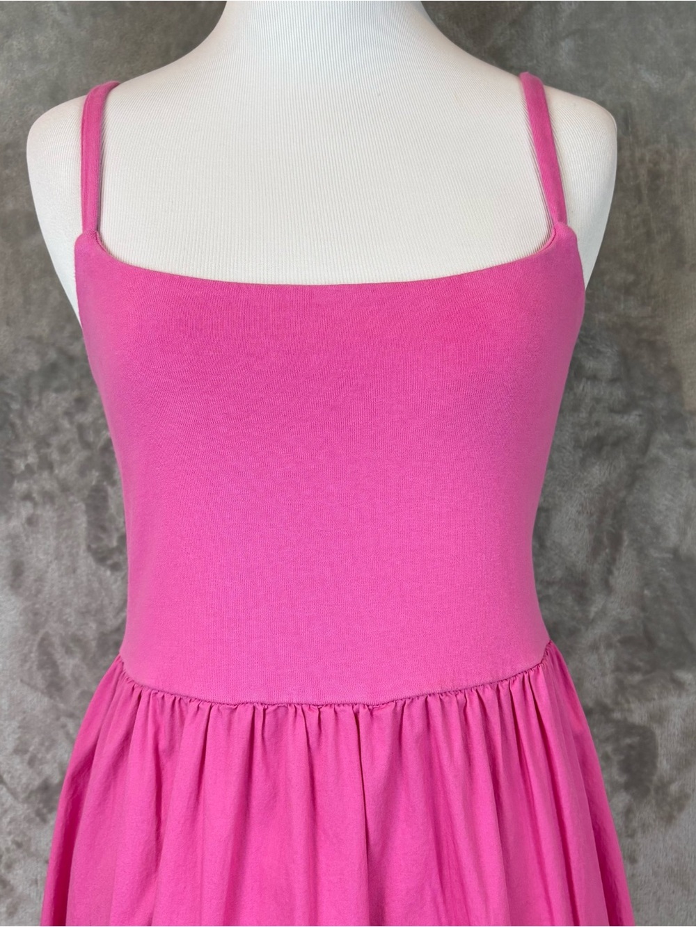 Old Navy Fit and Flare Combination Midi Sleeveless Pink Dress Sz M - Picture 2 of 14